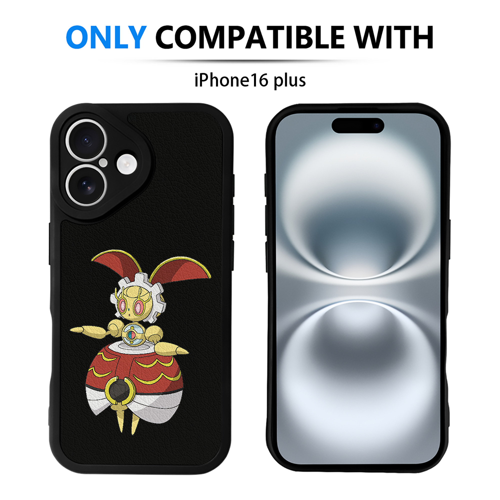 （画像用） ポケットモンスター Pokémon 【iPhone 16シリーズ対応】シリコンスマホケース（レザー調） 材質：シリコン